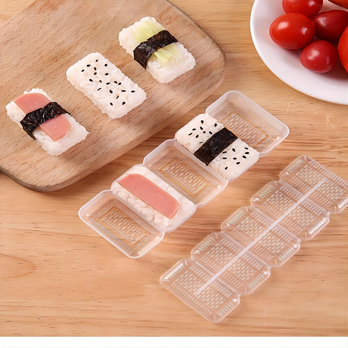 1pc PP Sushi Mold, 5 Grids Rice Ball Sushi Maker For Kitchen