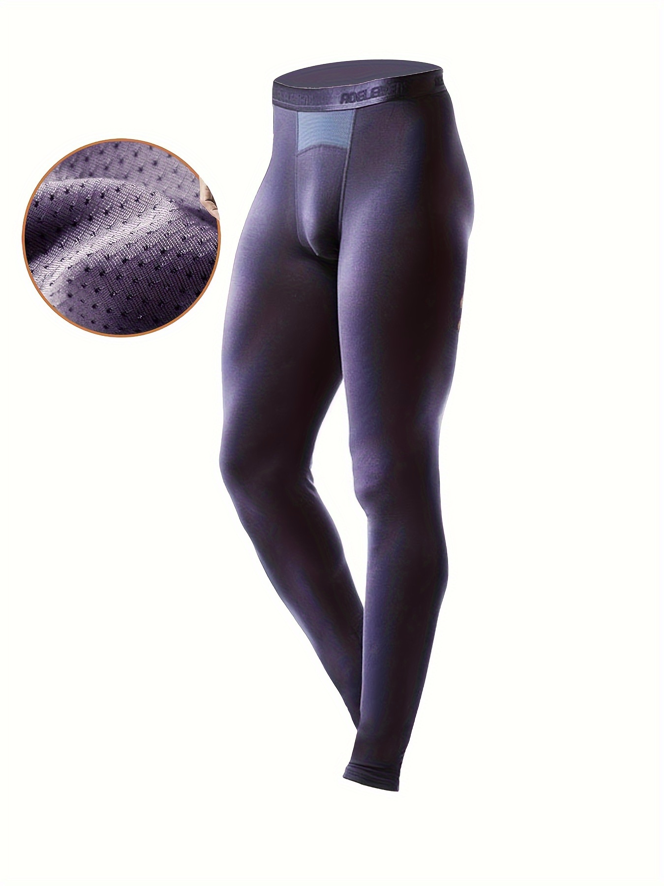 Modal Men's Long Johns Thermal Legging Pants Low-Waist Sexy U Convex  Underwear