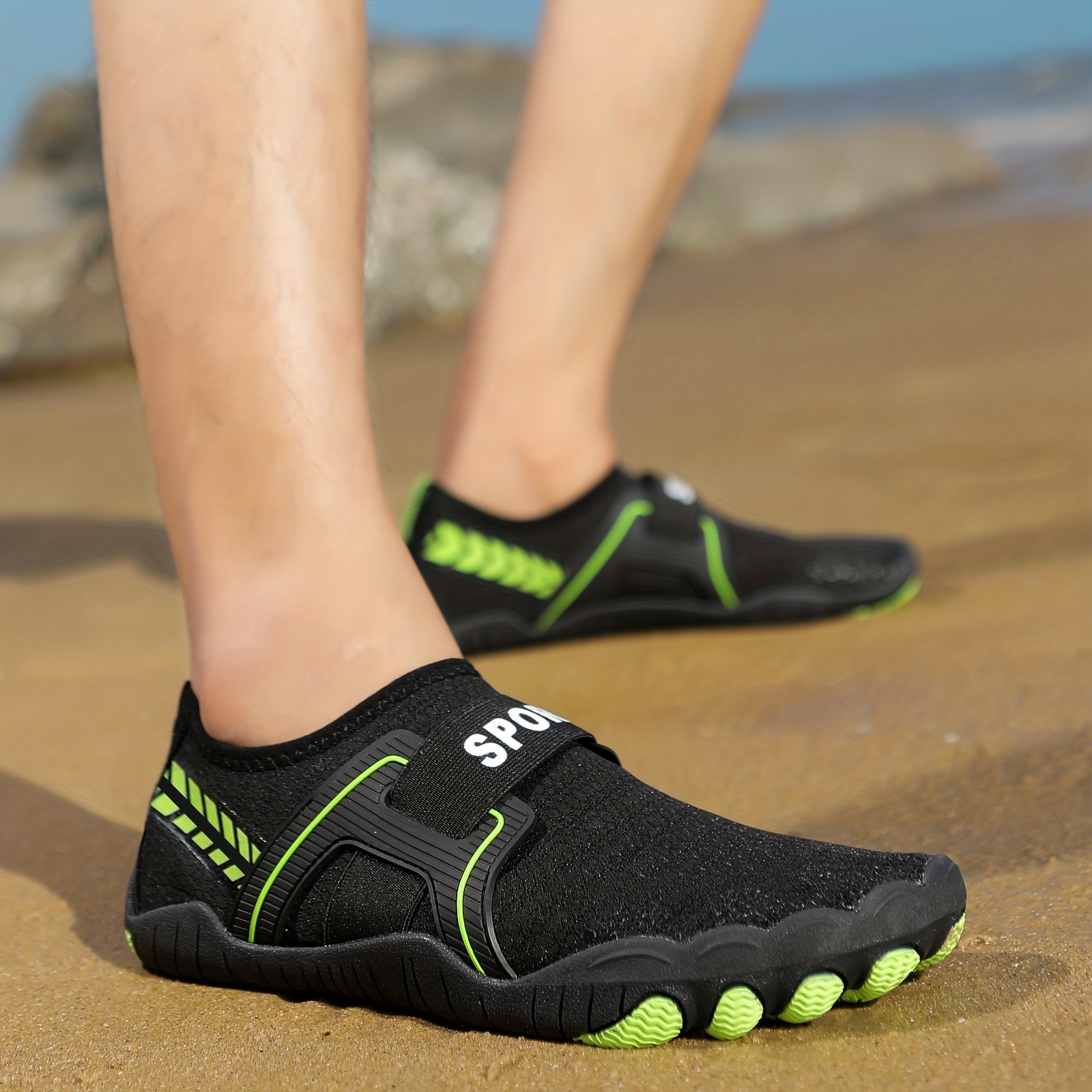 Breathable Men's Water Shoes Quick Dry Non slip Aqua Socks - Temu