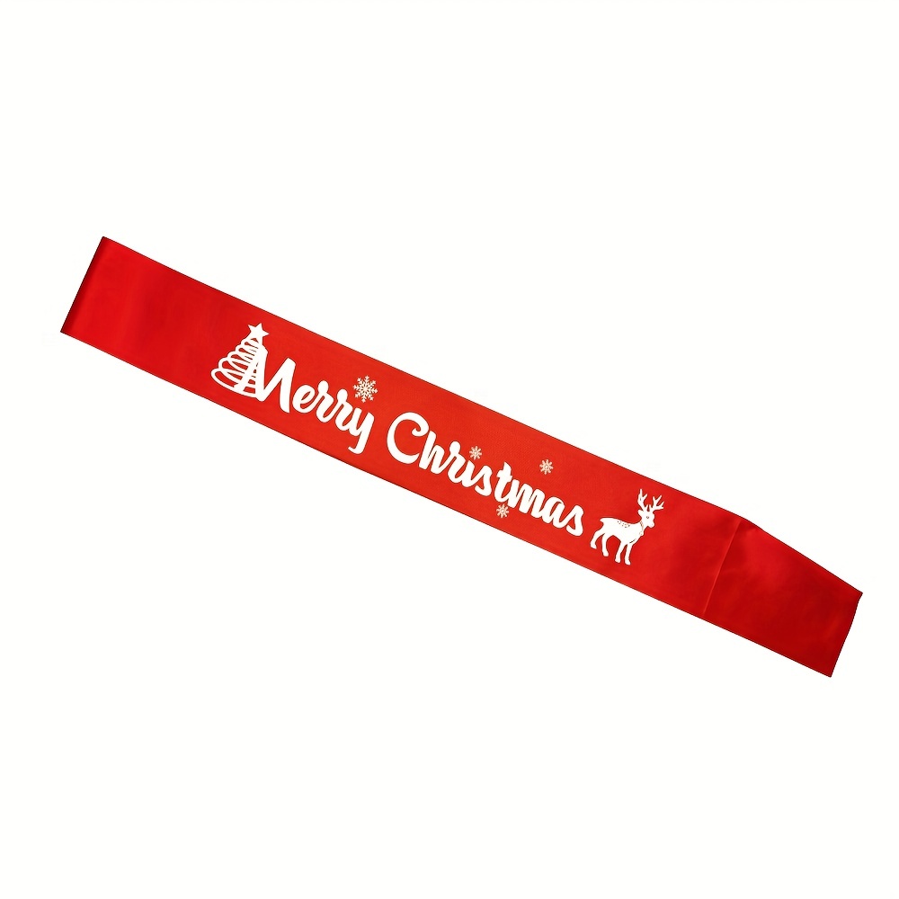 Merry Christmas Sash For Party Decoration Christmas - Temu