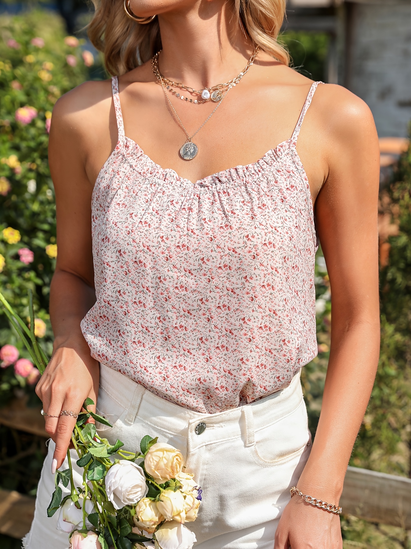 選べる２個セット Rosarymoon Flower Pleats Cami Dress - 通販
