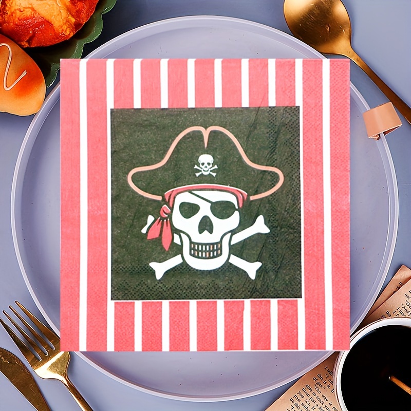 Pirate Theme Party Tableware Set Party Paper Plates Pirate - Temu New  Zealand