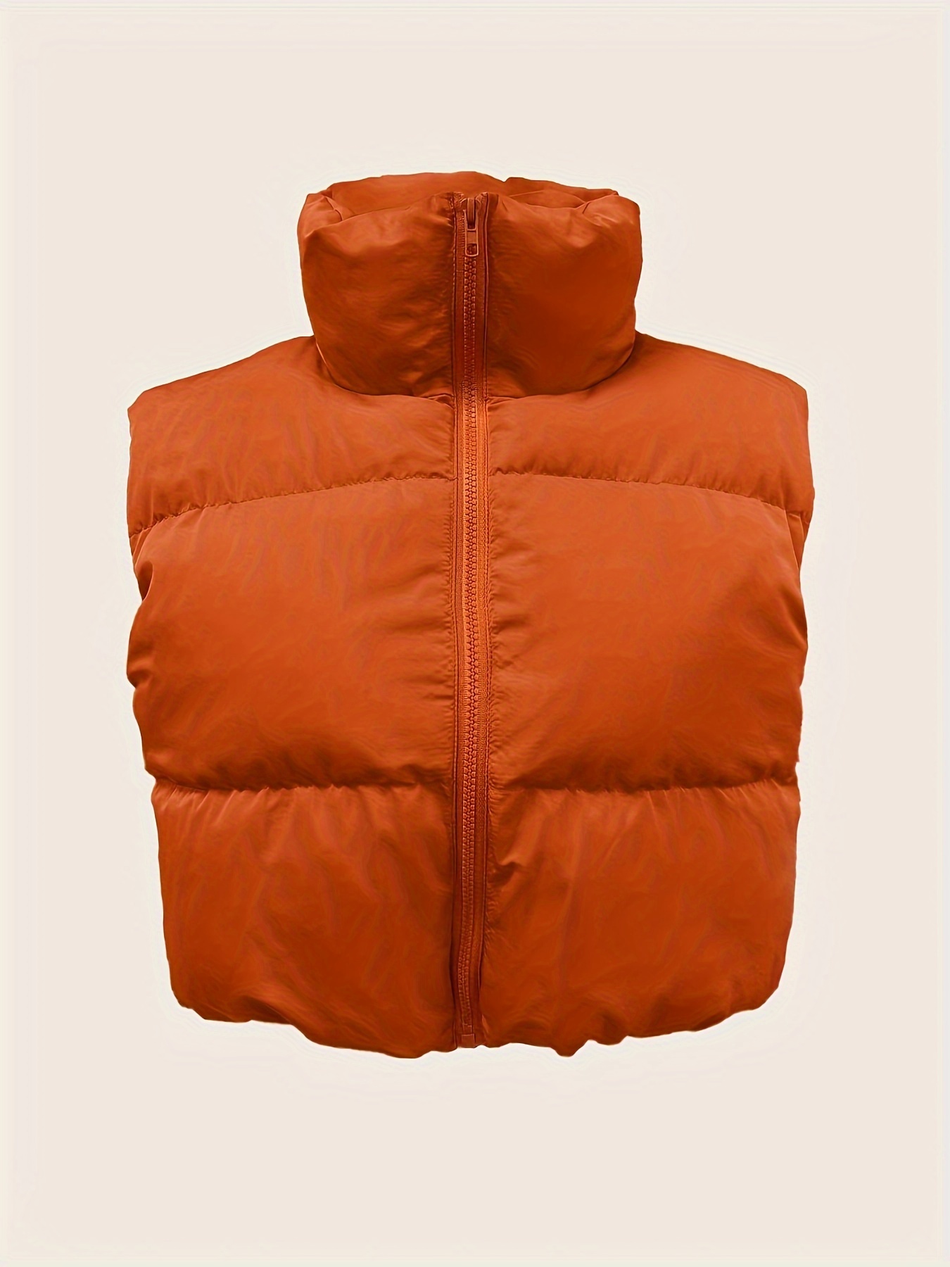 Burnt orange puffer on sale vest