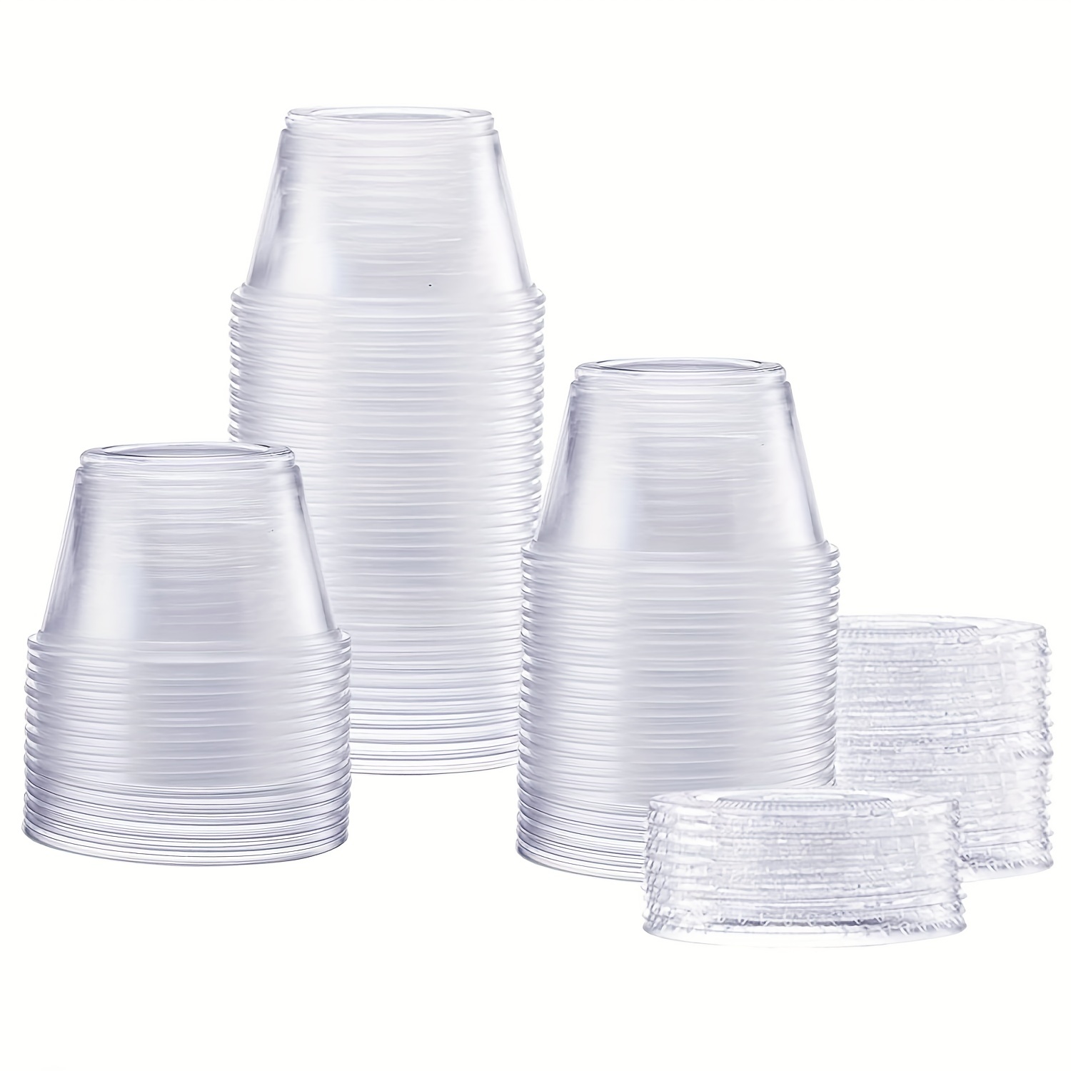 Disposable Plastic Portion Cups With Lids,clear Portion Container