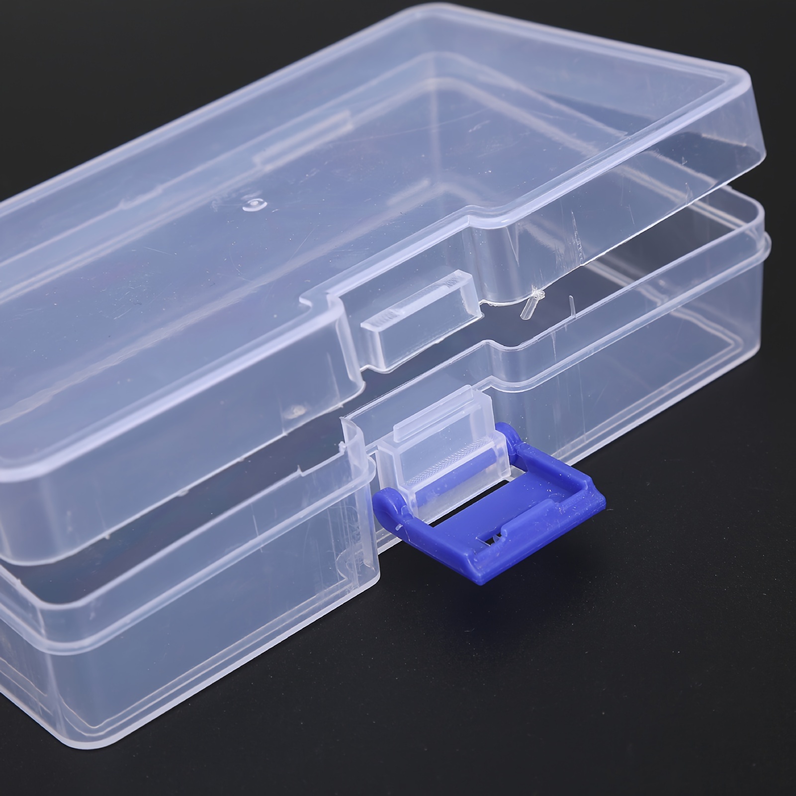 1pc Plastic 5-grid Fishing Tackle Lure Box, Transparent Fishing Accessories  Storage Case