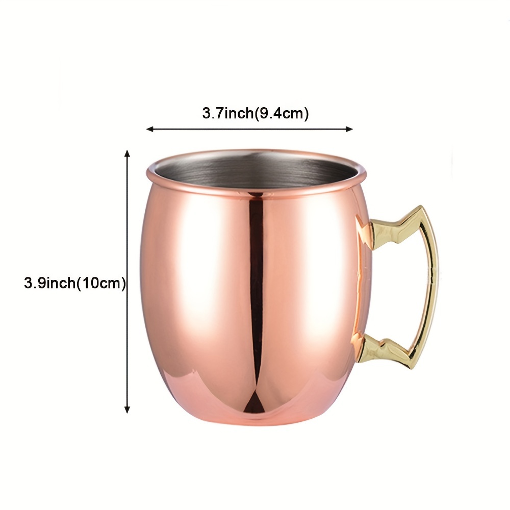 Double Barrel 17 oz. Insulated Copper Beer Mug with Lid