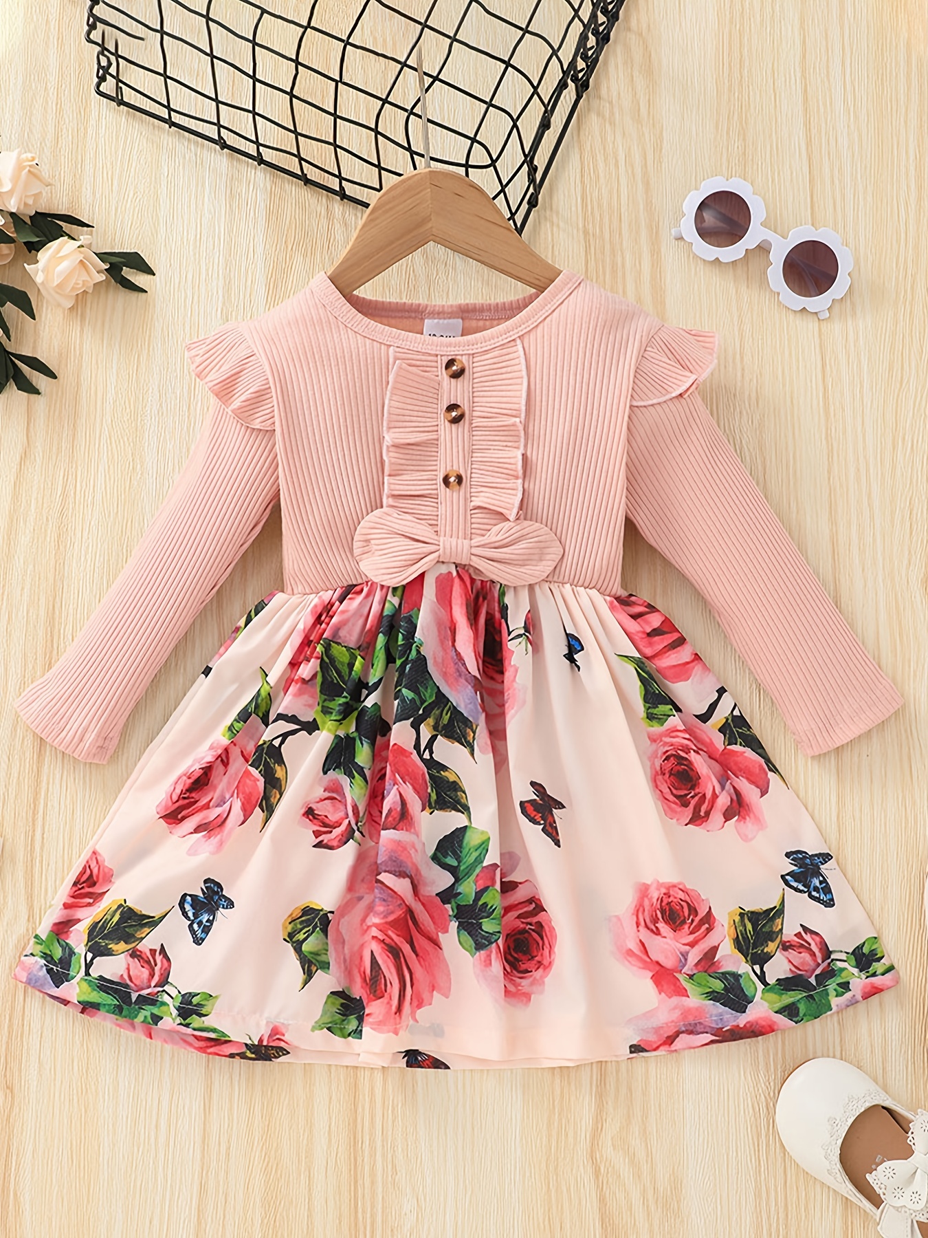 Floral print dress on sale for baby girl