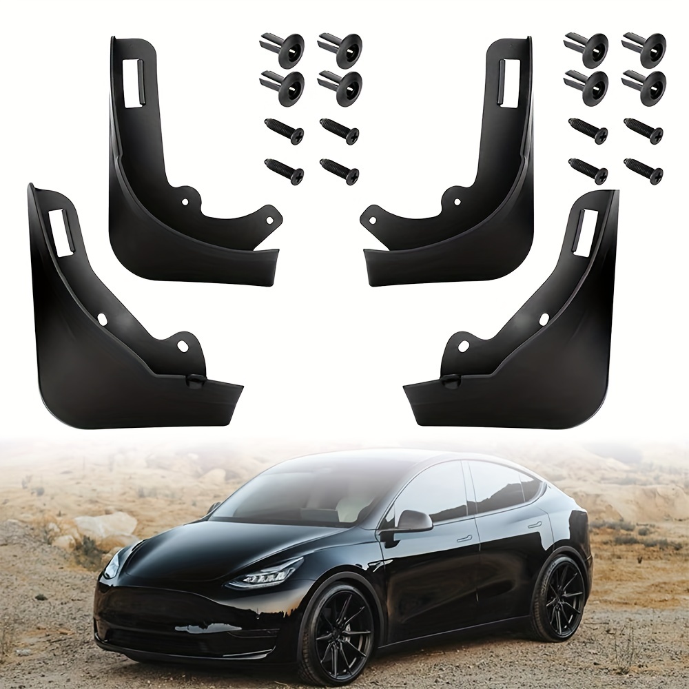 Bomely Guardabarros compatibles con Tesla Modelo Y 2022 2023, accesorios  para Tesla Modelo Y, accesorios para Austin y Fremont (negro mate