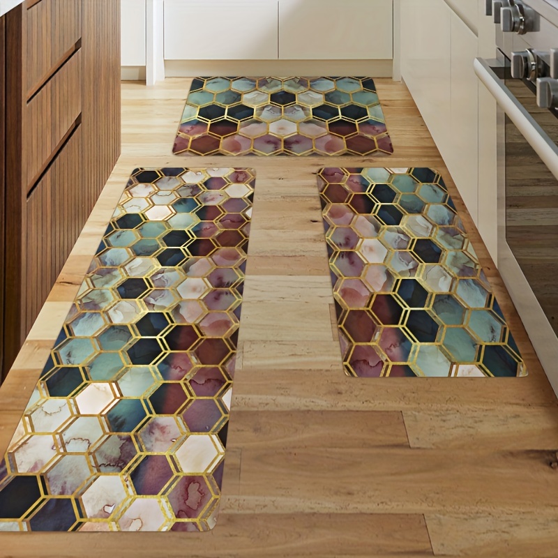 Soft Kitchen Mat Anti Slip Polyester Carpet Absorbent Bath Mat