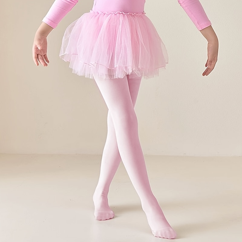 Ballet Tights Girl's Knitted Soft Dance Pants Ballerina - Temu