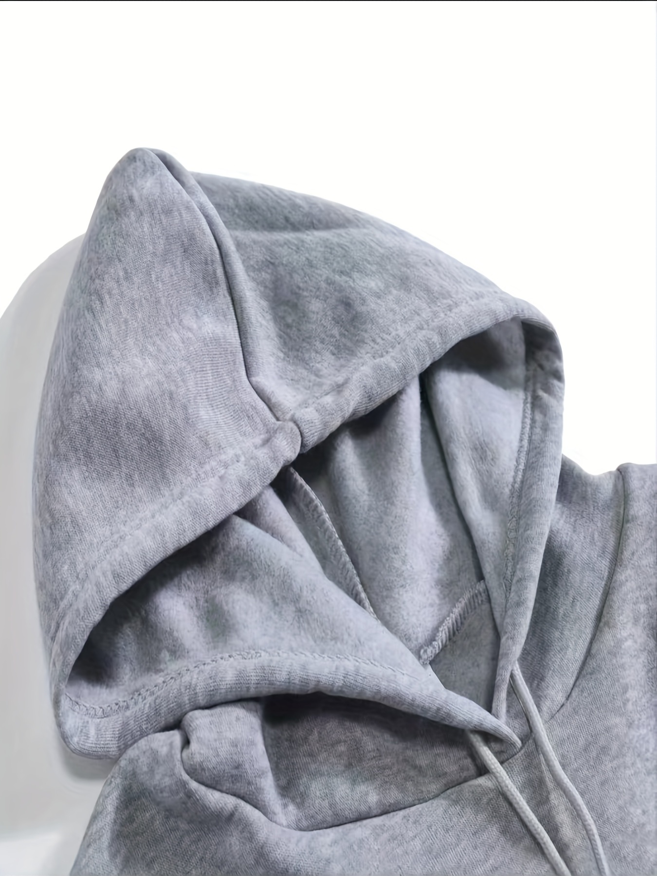 Fashion Solid Color Casual Hoodie Drawstring Sports Hooded - Temu