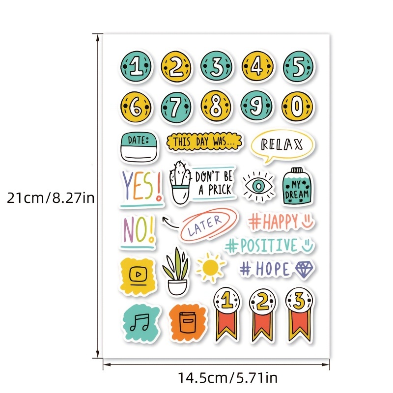 Sewing Sticker Sheet. Stickers for Bullet Journal, Planners and