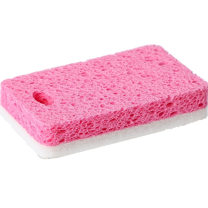 Washing Dish Sponge Thicken Scouring Pad Sponge Cloth Fruit - Temu