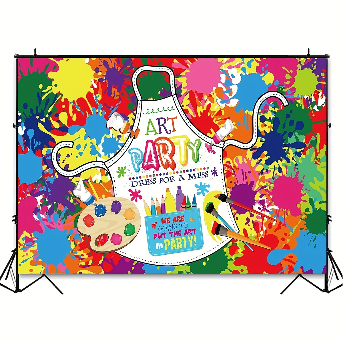 Painting Party Decorations, Painting Party Banner  Art party decorations,  Painting birthday party, Art birthday party
