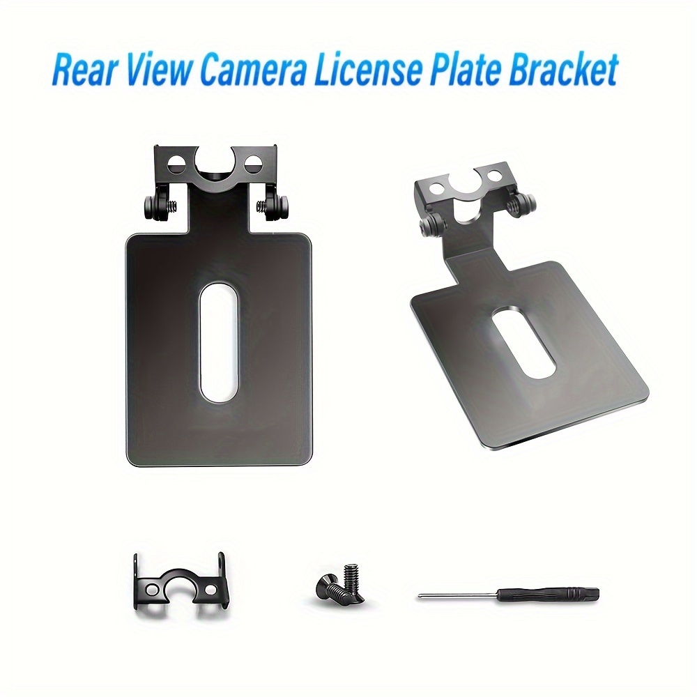

1pc Car Rear License Plate Holder Car Rearview Camera Bracket Metal Universal Fitment