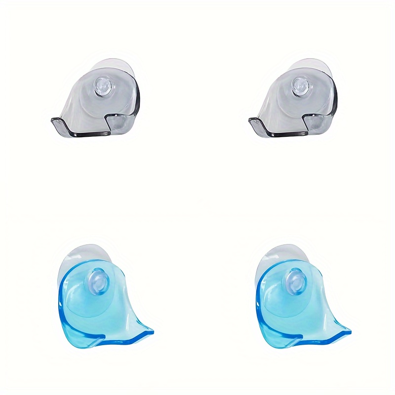1pc Suction Cup Shaver Holder, Wall-Mounted Bathroom Organizer