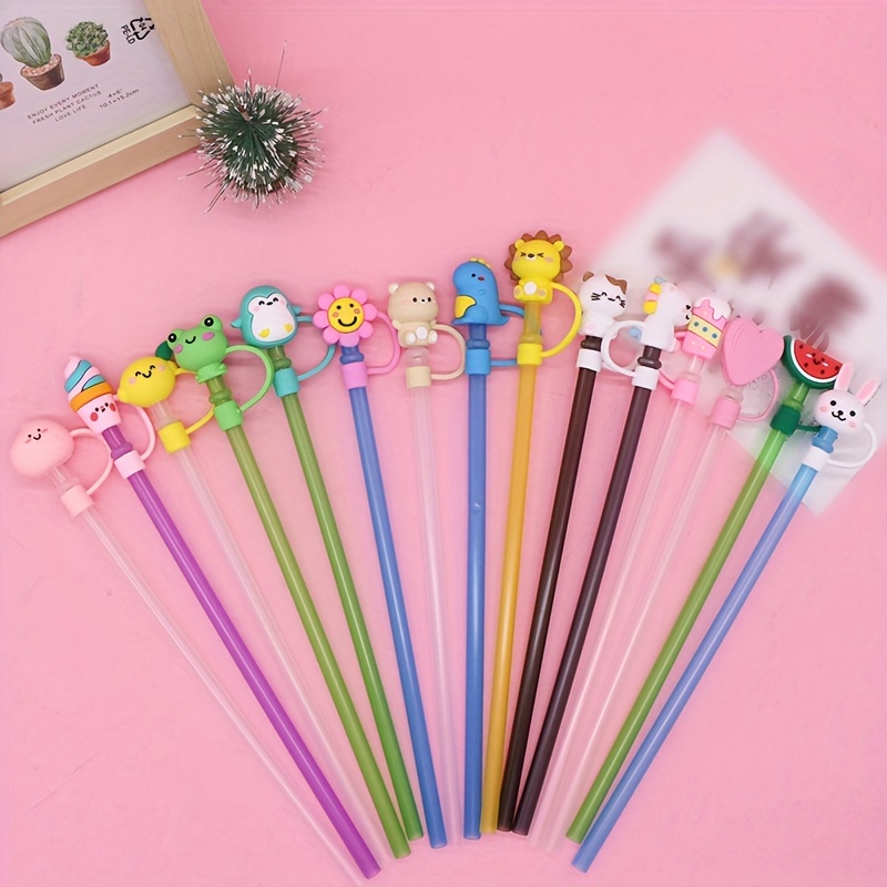 8pcs Christmas Star Series Dustproof Straw Cover, Reusable Silicone Straw  Plugs For 10mm/0.39in, Cup Accessories
