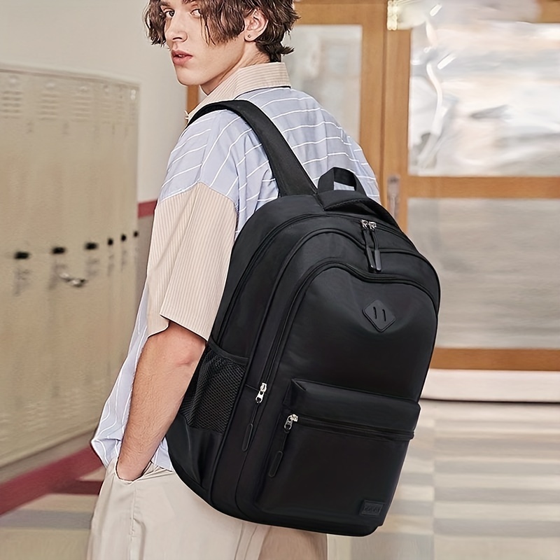 Large Capacity Backpack Men Laptop Backpacks High School - Temu