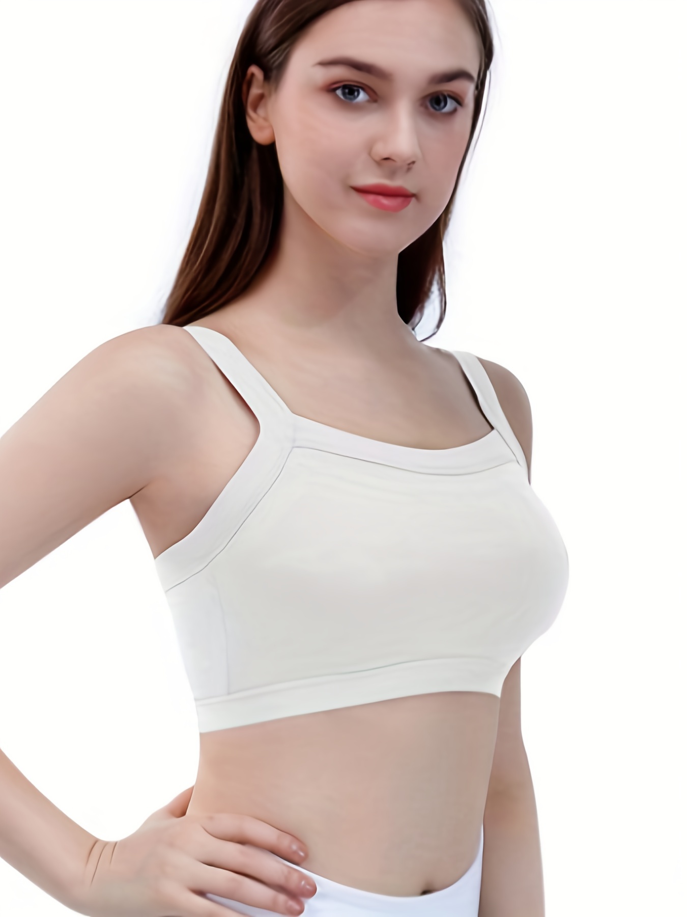 Simple Solid Wireless Bra Comfy Breathable Seamless Everyday - Temu