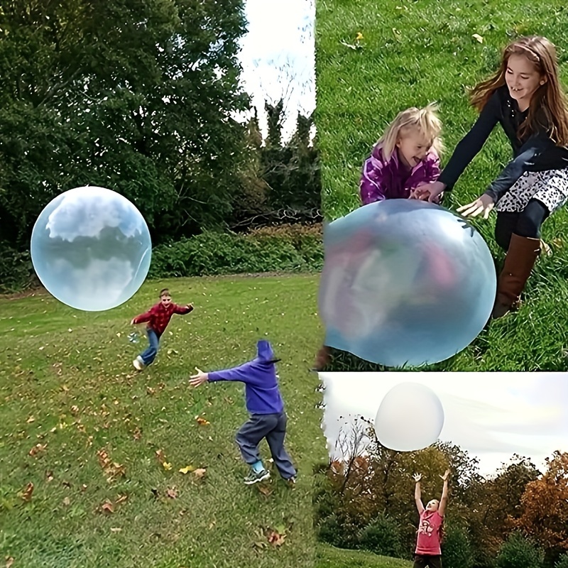 Super Taille Bubble Ball Toy pour adultes Enfants, ballon gonflable géant  Boule de jardin de plage Balle en caoutchouc souple pour la piscine de  jardin de fête en plein air Qxuan