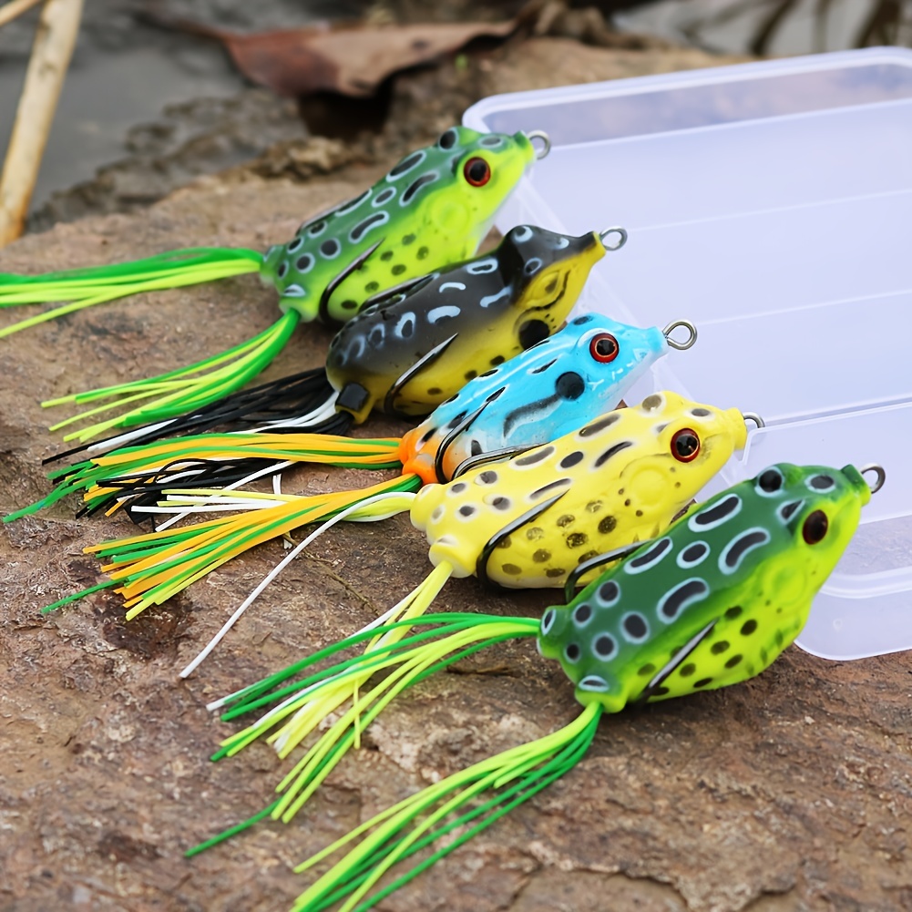 Sougayilang / Frog Lure Box Soft Fishing Lure Plastic - Temu