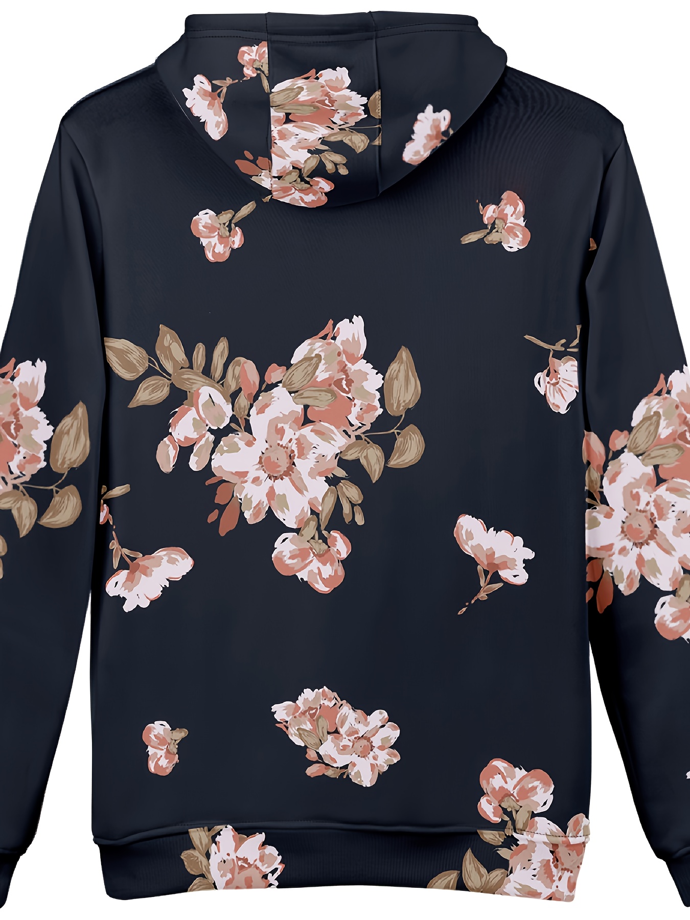 Floral print hot sale hoodie mens