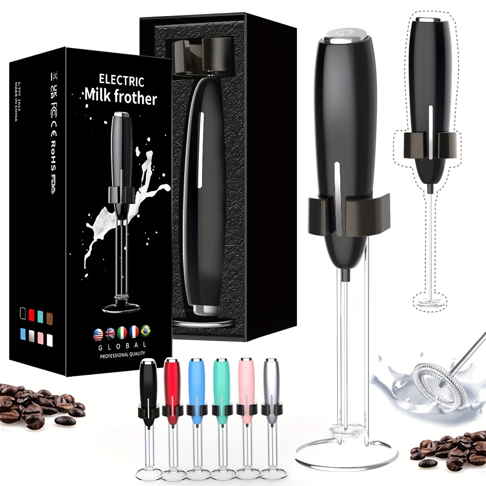 1pc 2*aa Battery Operated Electric Milk Frother (battery Not Included)