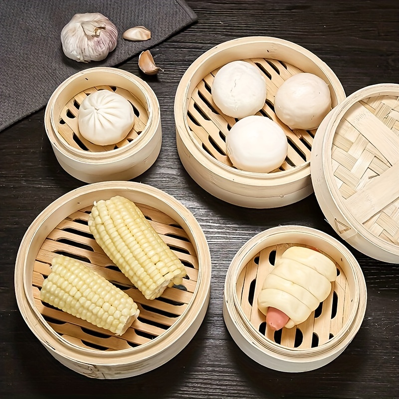 wooden steamer basket Chinese Style Basket Vegetable Steamer Basket for