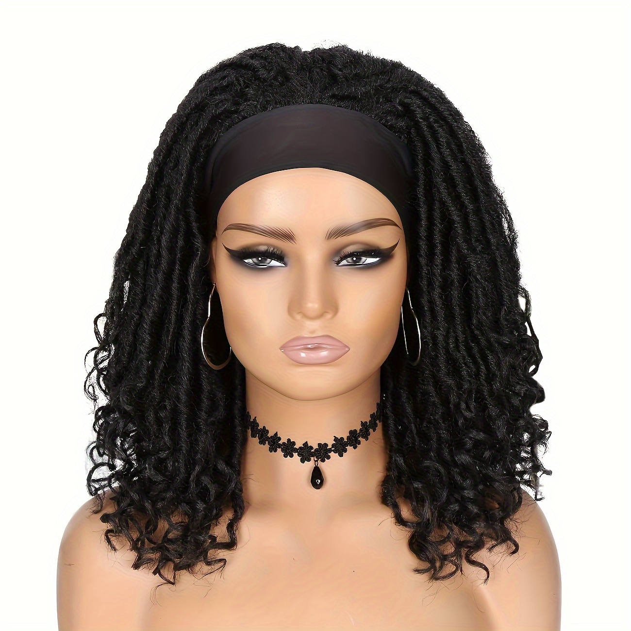 結婚祝い ショート ドレッドヘアウィッグ ヘッド locs フェイク 女性用 ヘアケア・カラー・スタイリング
