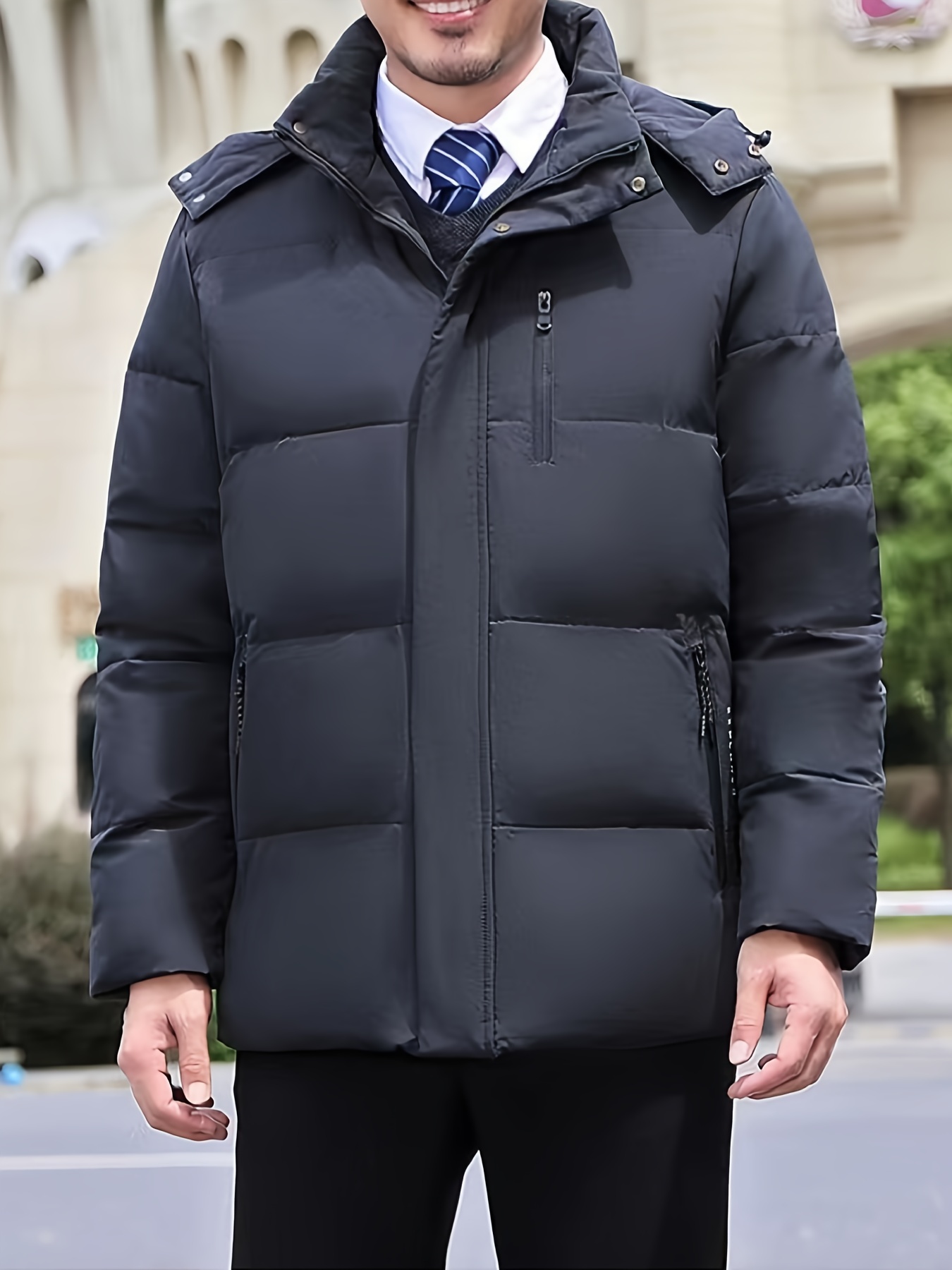 New Men's Casual Short Down Jacket Winter Outdoor Warm Jacket ...