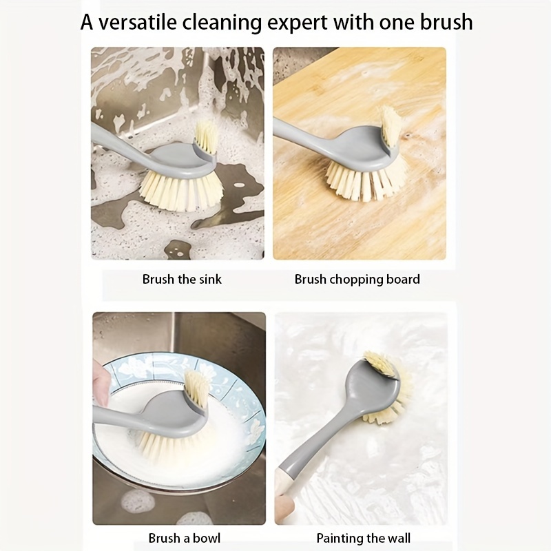 Multifunctional Cleaning Brush Kitchen Dishwashing Brush Pot Brush Sink  Clean/