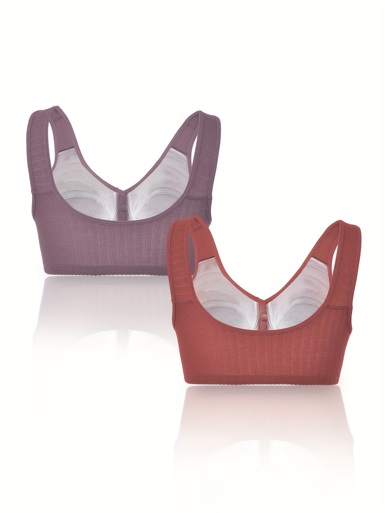 Front Buckle Wireless Bras Comfy Breathable Push Bra Women's - Temu