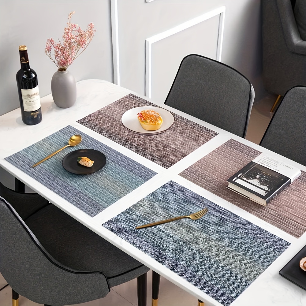 Pvc Placemats For Dining Table Heat resistant Stain - Temu