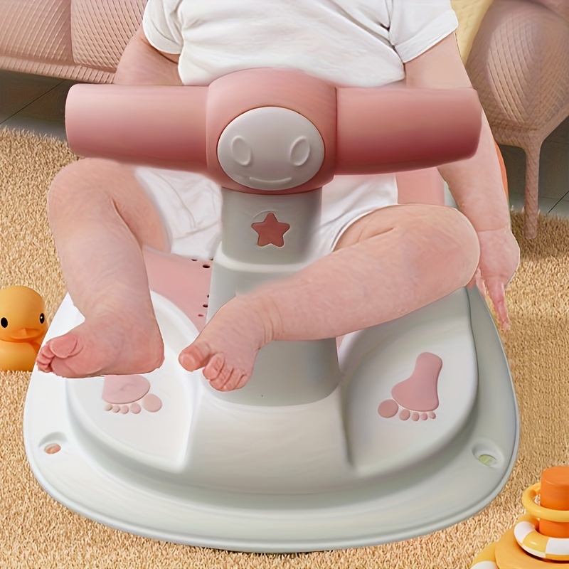 Siège de bain bébé antidérapant et confortable avec dossier et