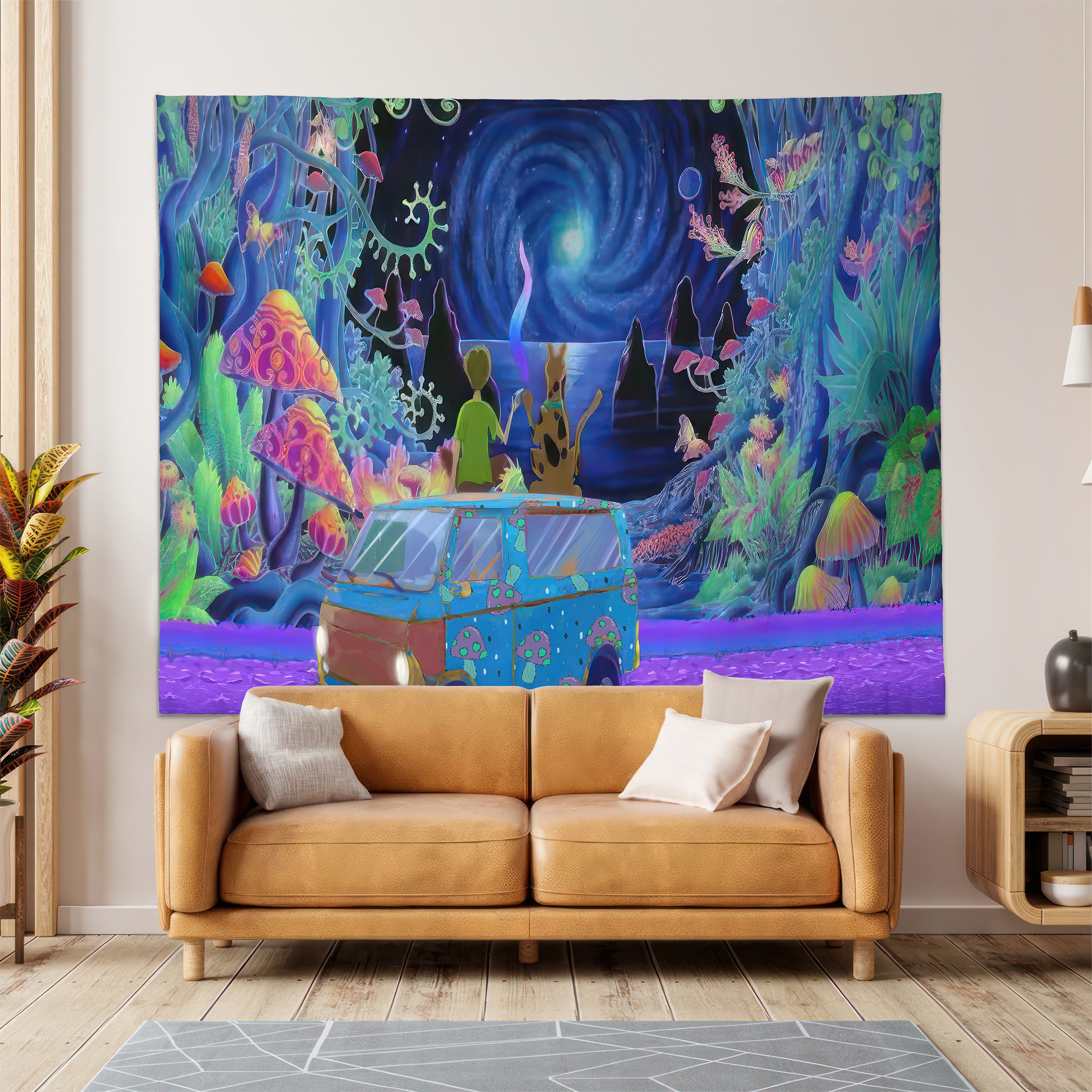 Mushroom Forest Astronaut Tapestry Wall Hanging Bohemian Witchcraft  Mysterious Tapestry For Dormitory Living Room Home Decoration With  Installation Kit - Temu