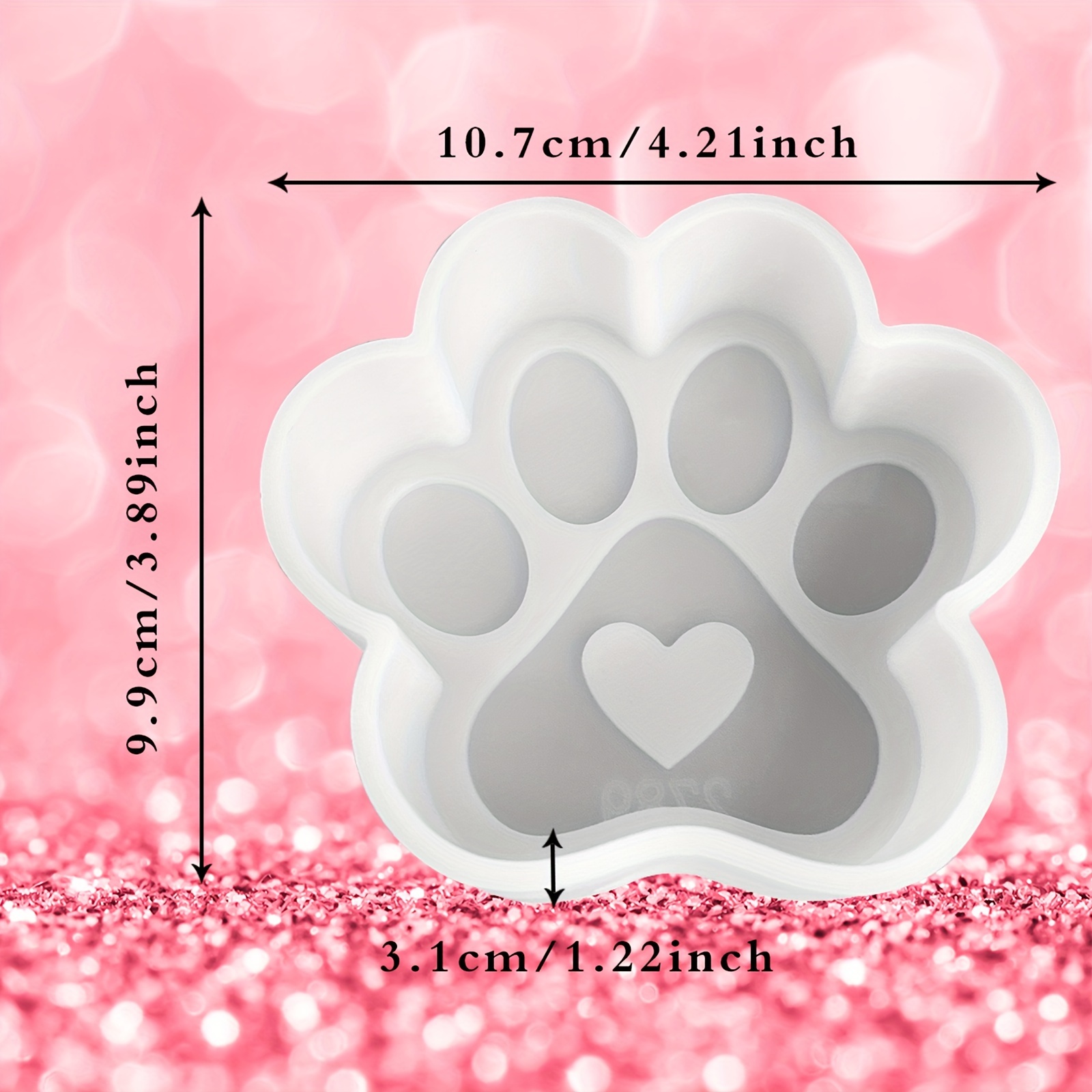 1pc Dog Paw Fresh Molds Create Unique Home Decor - Silicone Fresh Molds For  Making Incense Beads, Soaps, Candles, Wax Melts, Key Charms!