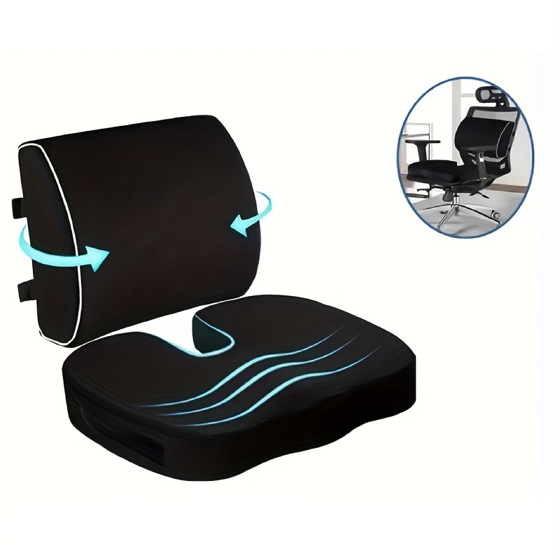 Seat Cushion, Office Chair Cushions, Non-Slip Sciatica, Tailbone Pain  Relief Cushion Pad for Long Sitting, Memory Foam Butt Pillow for Computer  Desk, Driving, Ergonomic Seat Cushion for Office Chairs - Coupon Codes