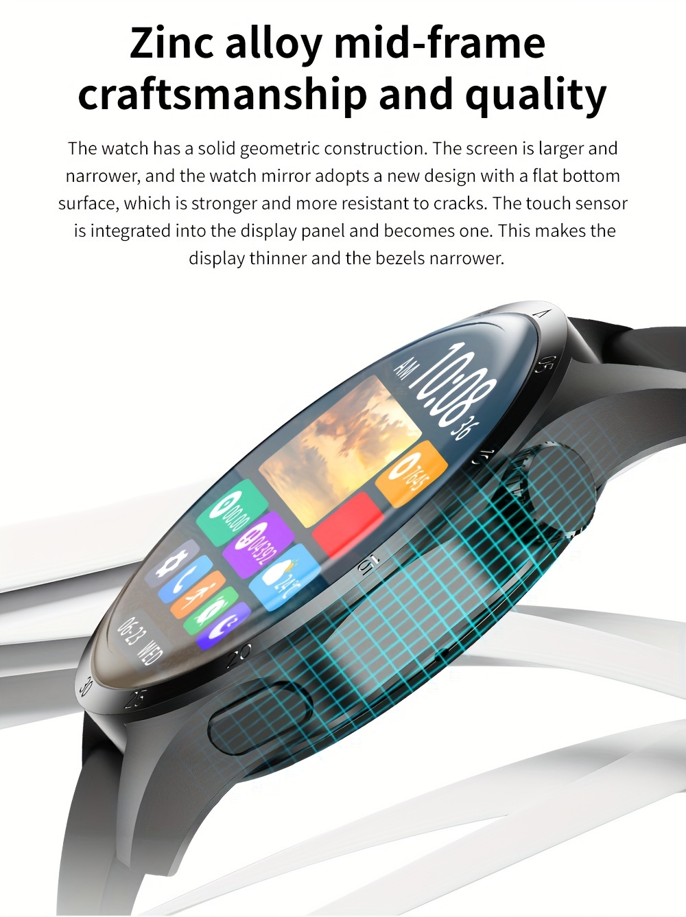 GUHUAVMI 2024 Nuovo Smartwatch Tracker GPS Uomo GT4 Pro+ Schermo AMOLED Da 1,53 Pollici 360 * 360 HD Chiamata Wireless NFC Smartwatch Impermeabile IP68 Donne. dettagli 3