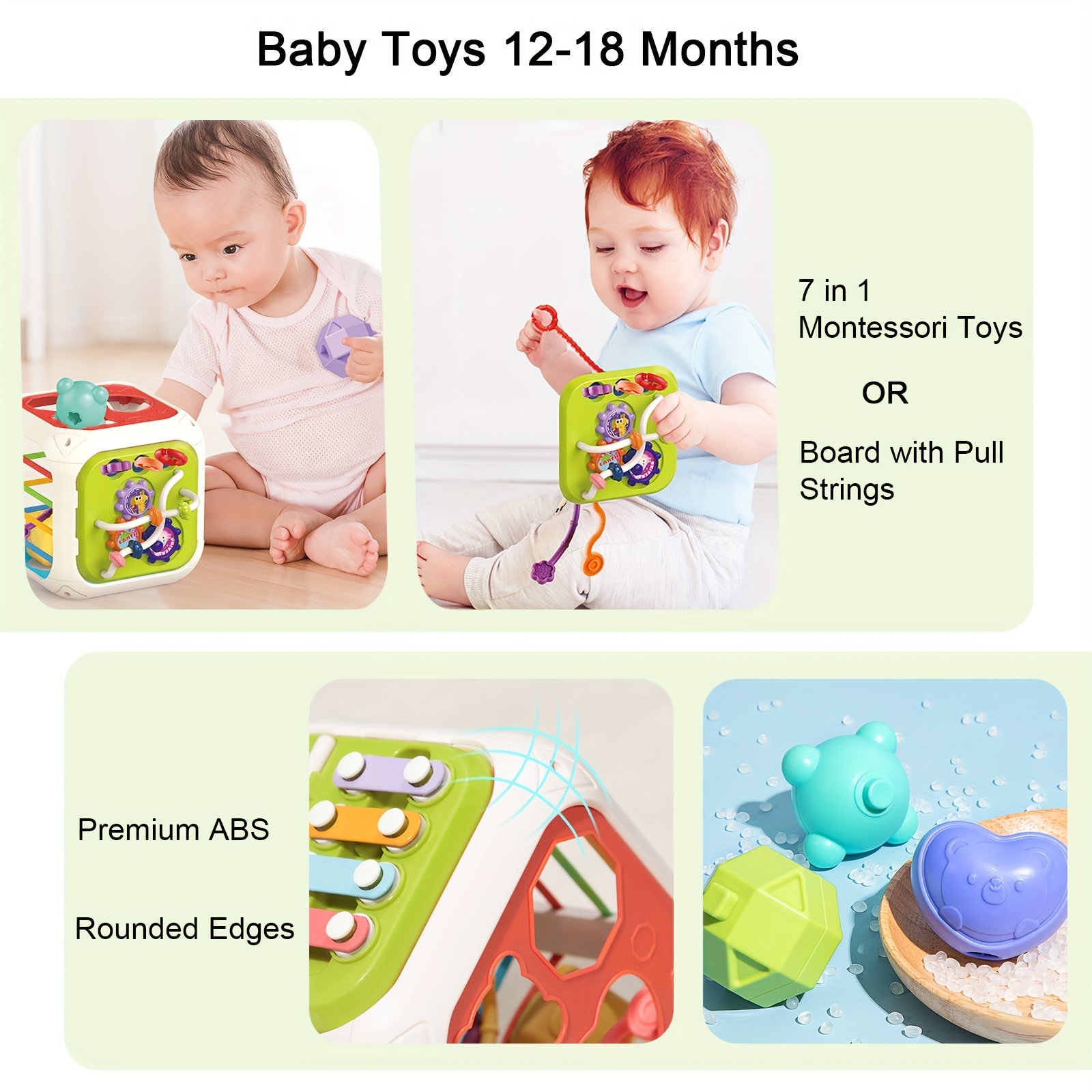 Jouets bébé 12-18 mois jouets Montessori pour 1 an fille cadeaux