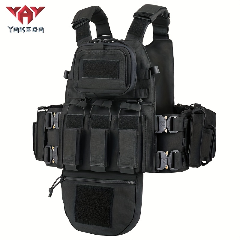 Yakeda Gilet Tactique Protection Multifonctionnel Molle Cs - Temu Canada