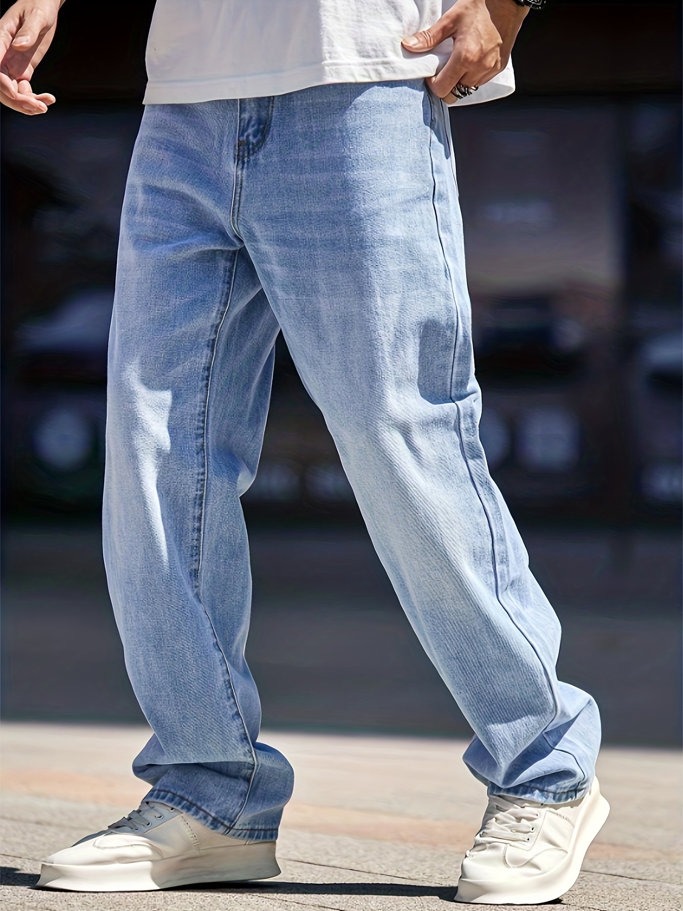 Women's Mopping Wide-Leg Jeans High Waist Vintage Street Style Jean Trousers  Vintage Baggy Wide Oversize Denim Pants (26.00,Blue) at  Women's Jeans  store