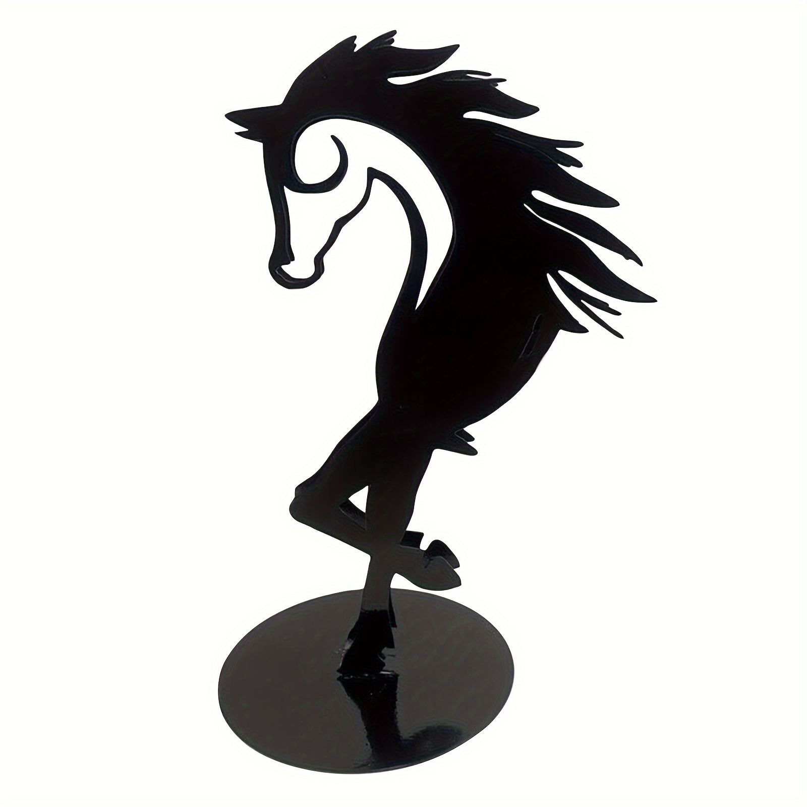 Sculpture de cheval Statue de cheval en métal moderne Cadeau d'art en métal  rustique pour la décoration intérieure extérieure de jardin de la maison