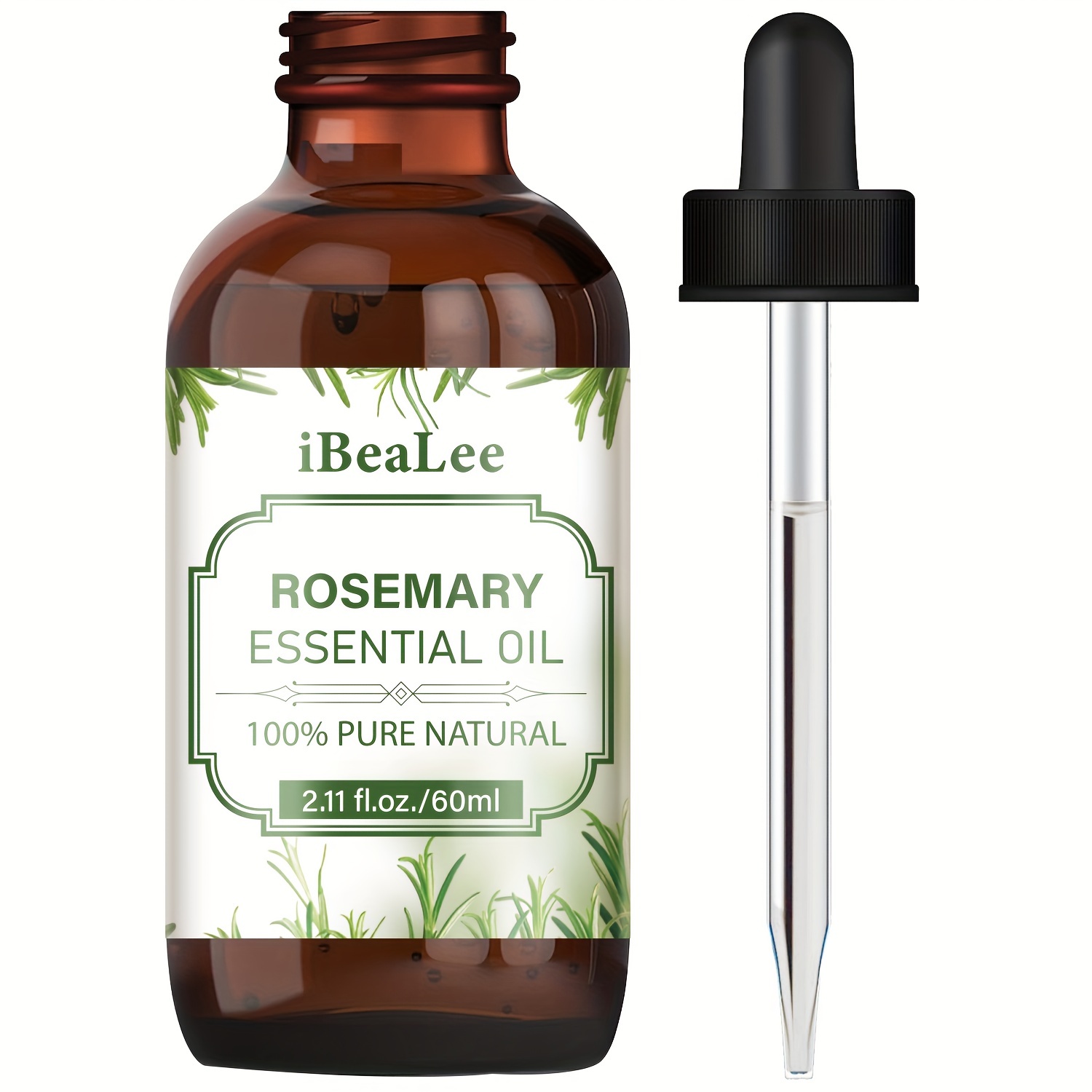 Pure Rosemary Essential Oil Dropper Undiluted Rosemary Oil - Temu