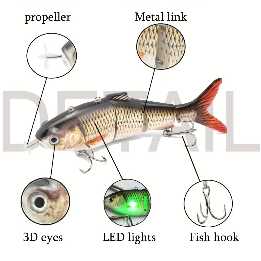 Intelligent Rechargeable Swimming Bait Electronic Propeller - Temu