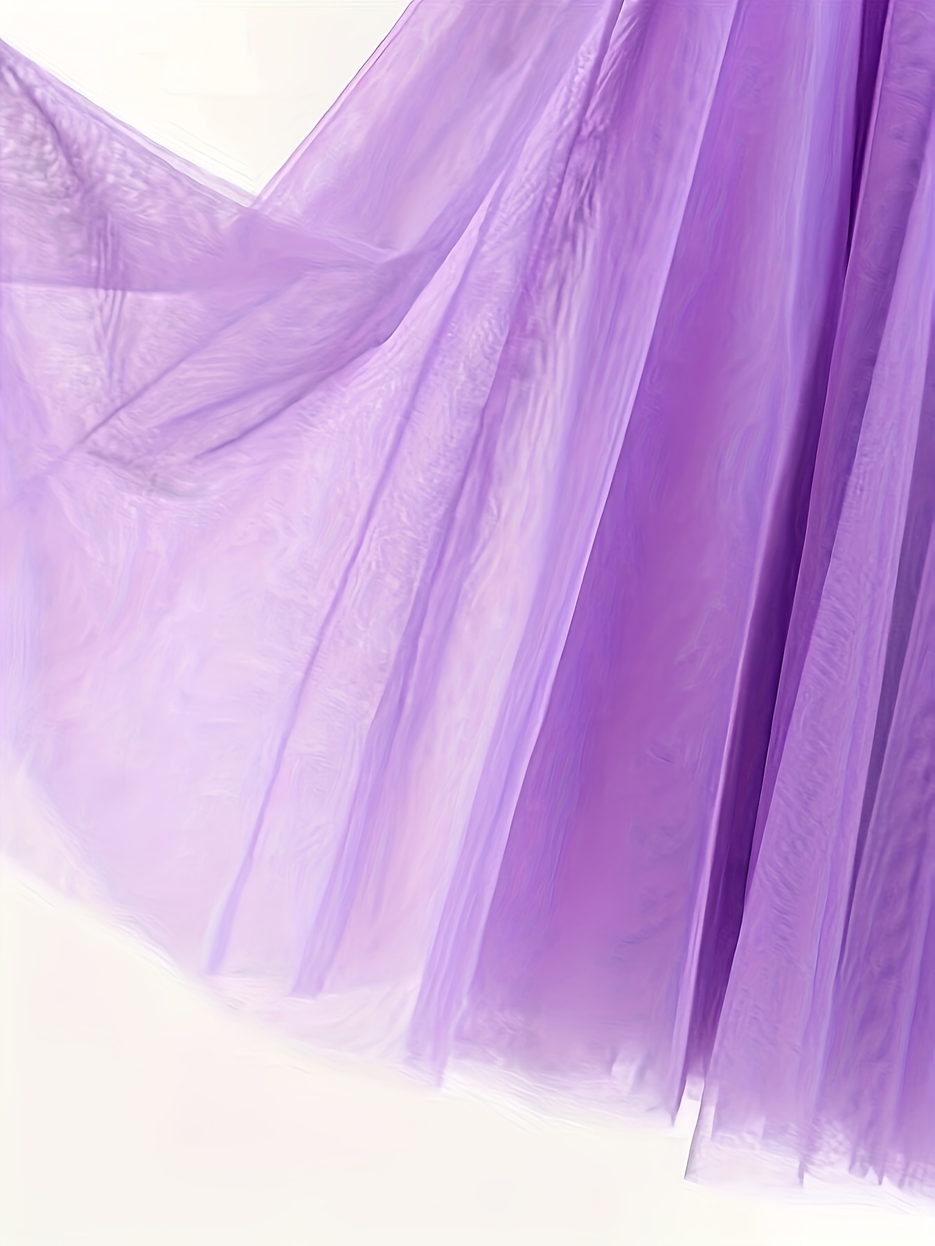 Powder Blue regular Pleated Tulle Fabric by the Yard, Pleated