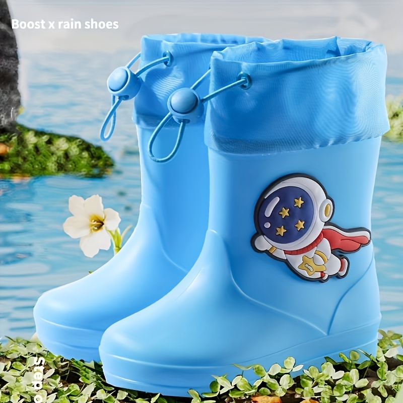 Cute Cartoon Slip Rain Boots Girls Boys Waterproof - Temu