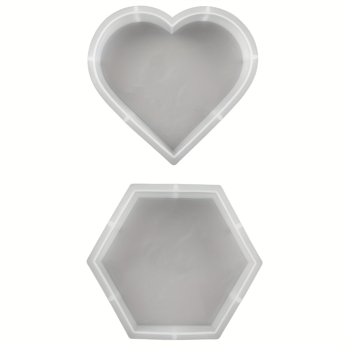 Heart Large Embedding Silicone Mould