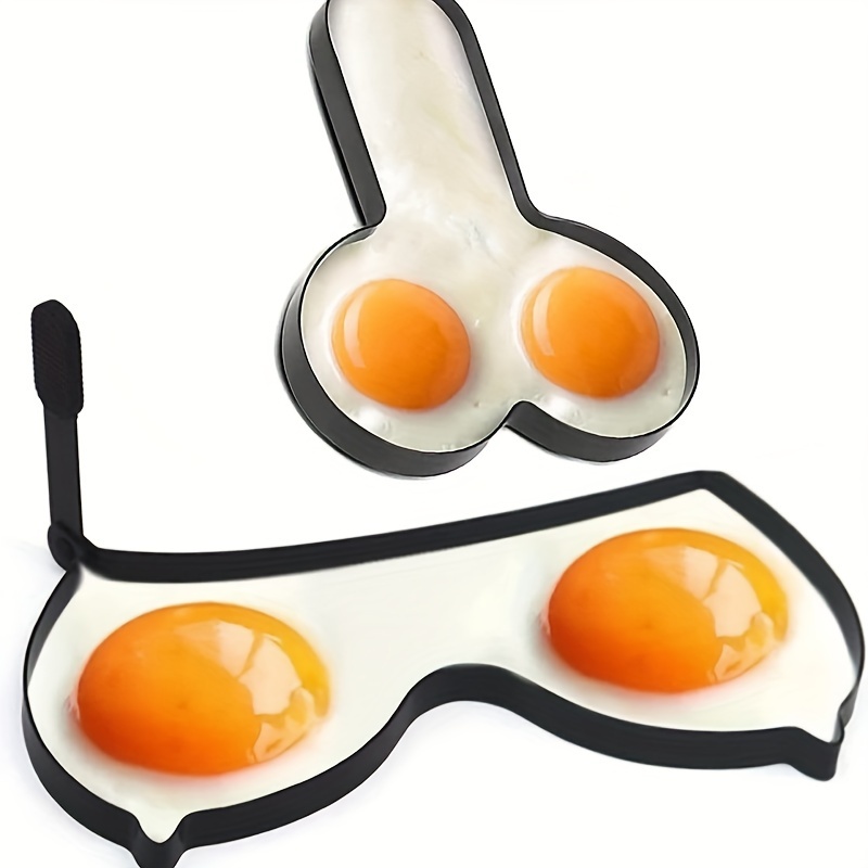 1Pcs Funny Egg Fryer Home Kitchen Spoof Omelette Fun Mold Silicone Cooking  Utensils Kitchenware Utensils Set