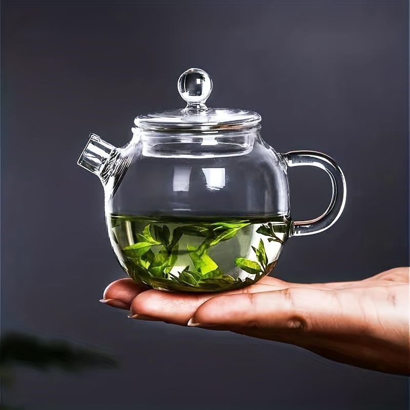 Japanese Green Teapot Tea Kettle Pot Single Serve Small Miniature Glass  Japan