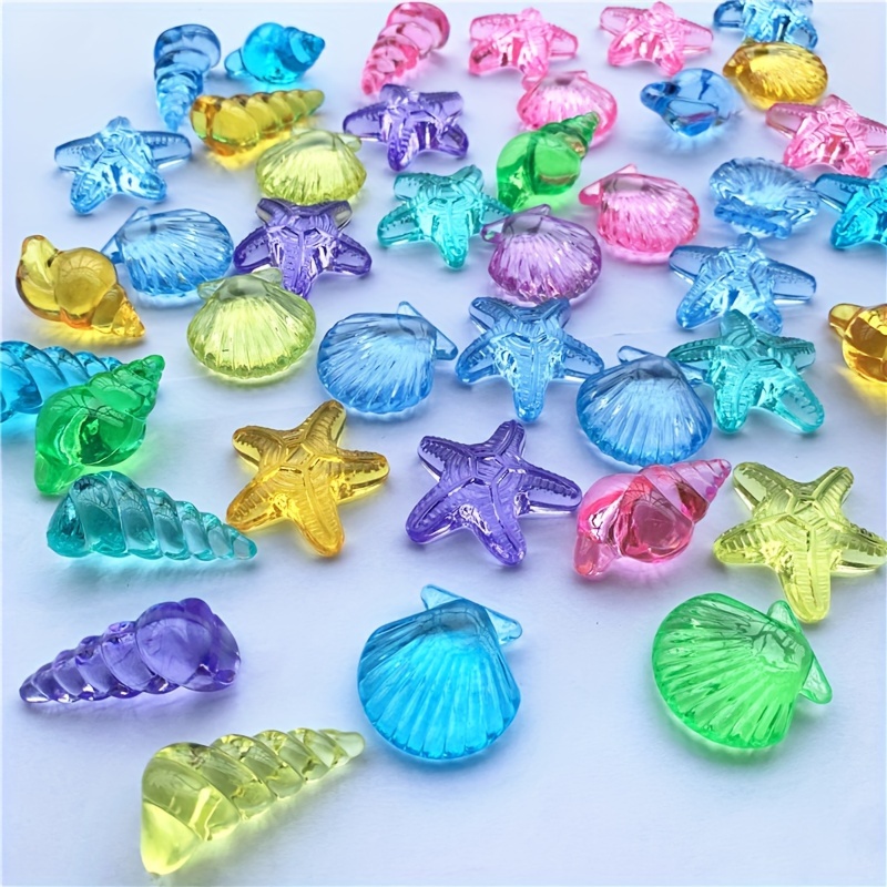Acrylic Artificial Diamond Toy Ocean Gemstone Toy Sea Life - Temu